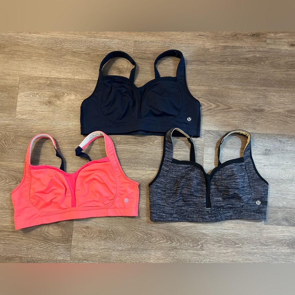 Lululemon Sports Bra Set of 3 Size 38D No Pads